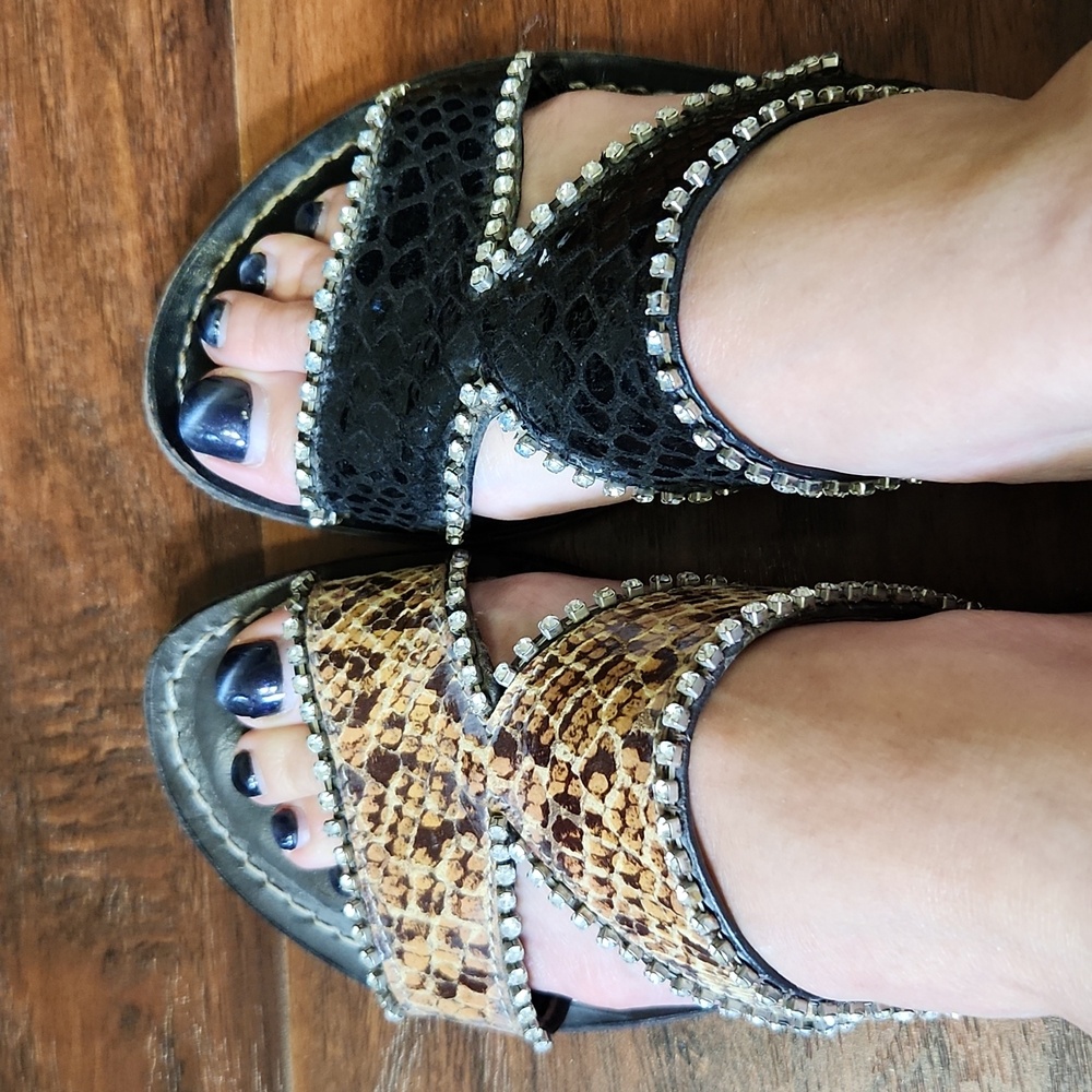Dubai bling sandals, two pairs!